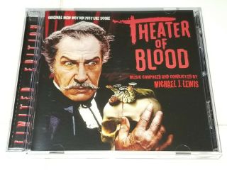 Theater Of Blood (1973) Soundtrack Cd Michael J.  Lewis Rare/oop Vincent Price