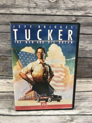 Tucker The Man And His Dream Dvd Rare Jeff Bridges Paramount Widescreen Region 1
