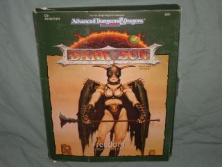 Ad&d 2nd Ed Dark Sun Box Adventure Set - Ds1 Freedom (rare And Complete)