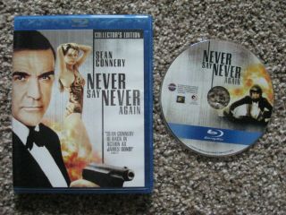 Never Say Never Again Blu - Ray Disc,  2009 James Bond / Sean Connery - Rare & Oop