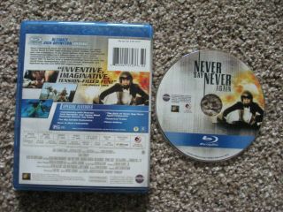 Never Say Never Again Blu - ray Disc,  2009 James Bond / Sean Connery - RARE & OOP 2