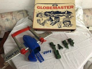 Rare Vintage Globemaster Military Toy Plane Set By Ideal