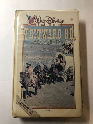 Walt Disney Westward Ho,  The Wagons Big Box Slip Rare Oop Vhs