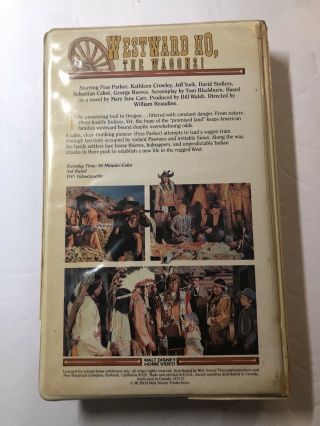 Walt Disney Westward Ho,  The Wagons Big Box Slip Rare OOP VHS 2