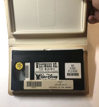 Walt Disney Westward Ho,  The Wagons Big Box Slip Rare OOP VHS 4