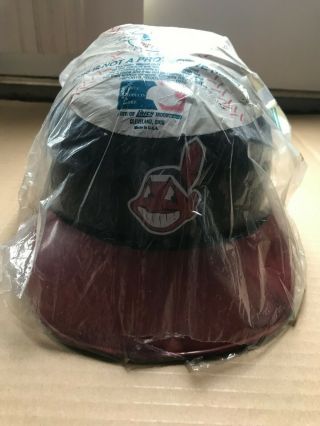 Rare 1997 Souvenir Mlb Cleveland Indians World Series Helmet W/original Plastic