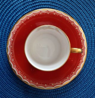 SHELLEY: DEMITASSE CUP AND SAUCER - - RARE & VINTAGE MADE IN ENGLAND 2