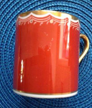 SHELLEY: DEMITASSE CUP AND SAUCER - - RARE & VINTAGE MADE IN ENGLAND 8