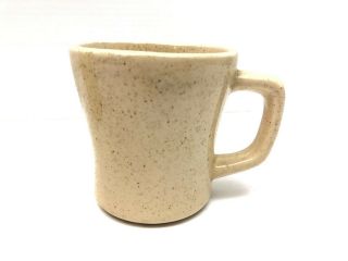 Vtg Mccoy Coffee Cup Mug Mid Century Tall Cream Brown Speckle 1950s Rare