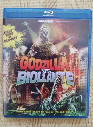 Godzilla Vs Biollante (blu - Ray,  2012) Echo Bridge First Time On Blu Ray Rare