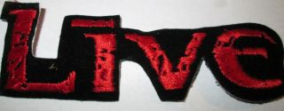 Live The Band Collectable Rare Vintage Patch Embroided 90 