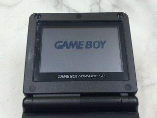P1776 Rare Nintendo Gameboy Advance SP console Black red GBASP 4