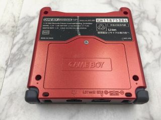 P1776 Rare Nintendo Gameboy Advance SP console Black red GBASP 5