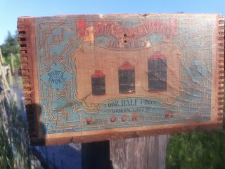 Rare Vintage Origina Pre Gargoyle - Mobiloil - Vacuum Oil Co.  N.  Y.  Wooden Crate