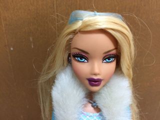 Barbie My Scene Un - Fur - Gettable Kennedy Doll Dressed Denim Capri Fur Jacket Rare 3