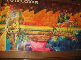 Vintage Rare The Aquarians Promo Poster By Universal City Records