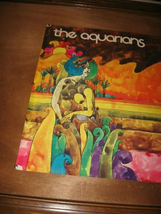 VINTAGE RARE THE AQUARIANS PROMO POSTER BY UNIVERSAL CITY RECORDS 4