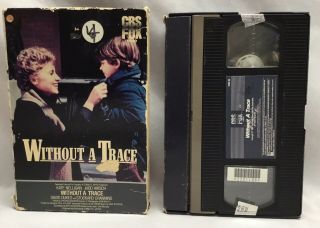 Without A Trace - Cbs/fox Vhs - 1983 Kate Nelligan Judd Hirsch Rare Slide Box