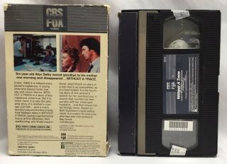Without A Trace - CBS/FOX VHS - 1983 Kate Nelligan Judd Hirsch RARE Slide Box 2
