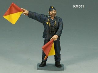 King & Country Km001,  Kriegsmarine Flag Signaller.  Long Retired - Rare.
