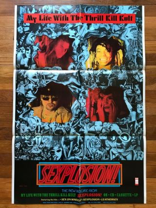 My Life With The Thrill Kill Kult Sexplosion Rare Promo Poster 1991