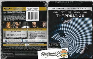 Rare The Prestige 4k Ultra Hd,  Blu - Ray 1000 U.  S.  A.  Movie ✔☆mint☆✔ No Digital