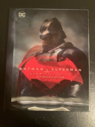 Batman V Superman (blu - Ray,  Dvd,  Digital) Rare Oop Target Lenticular Digibook