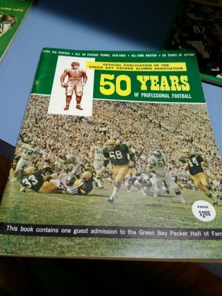Rare Green Bay Packers 50 Years Of Football 1919 1969 Packer