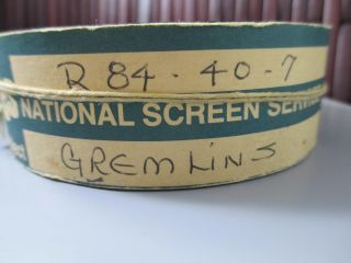 Rare Gremlins 1884 Film Trailer 35mm National Screen Service Movie Collectable