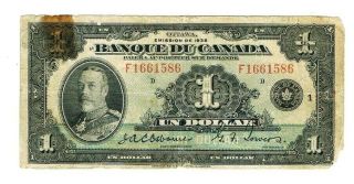 1935 $1 Banque Du Canada French Rare