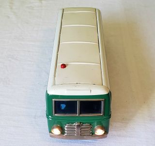 Early G.  B.  C.  Toys Japan Tin Litho B/O CITY BUS LINES Action Toy 50 ' s V RARE 4