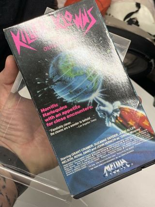 RARE HORROR VHS KILLER KLOWNS FROM OUTER SPACE.  Media Video 3