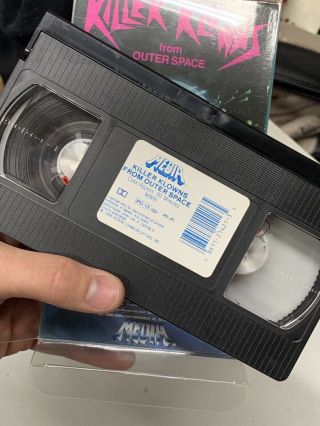RARE HORROR VHS KILLER KLOWNS FROM OUTER SPACE.  Media Video 4