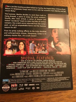 Shout Scream Factory Sleepaway Camp Trilogy SLIPCOVERS Only 1 2 3 RARE 4