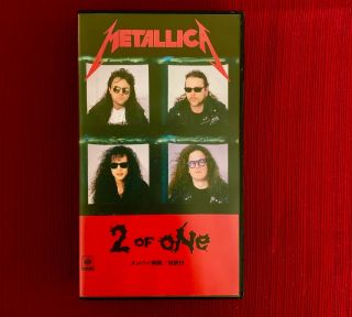 Metallica " 2 Of One " Ultra - Rare 1989 Japanese Vhs Cassette Cbs/sony