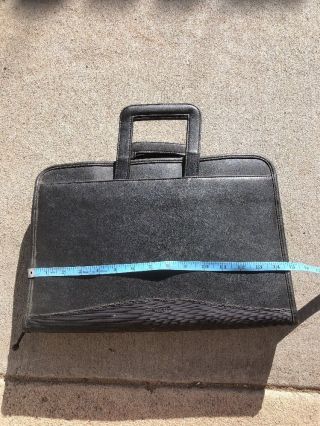 Compaq Computer Bag Laptop Briefcase Zip Black Travel Rare Vintage 3