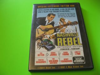 Waylon Jennings - Nashville Rebel (dvd,  2004) Special Letterbox Edition Rare Oop
