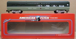 American Flyer 6 - 48934 Np/northern Pacific Dining Passenger Car S - Gauge Rare