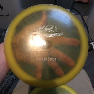 Rare Pfn Patent S Yellow Champion Orc 171 G Innova Disc Golf Oop 6/10