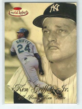 1998 Topps Gold Label Red Label Ken Griffey Jr Home Run Race Extremely Rare