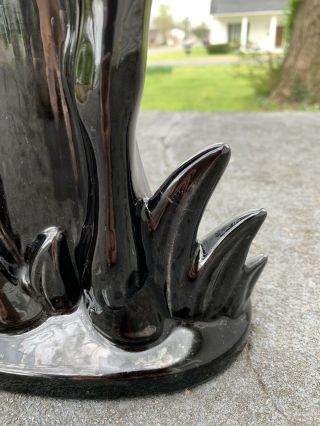 RARE Royal Haeger Black Stallion Vase MCM Deco 4