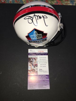 Steve Young Signed Hall Of Fame Logo Mini Helmet San Francisco 49ers Rare Jsa