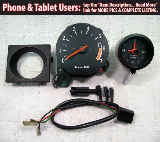 Volvo 240 Big Tach Small Clock Upgrade Kit Rare Ipd 242 244 245 Turbo Tachometer