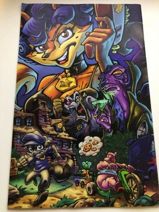 2004 Sony The Adventures of Sly Cooper 1 Comic - RARE - - 2