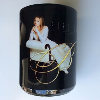 Barbra Streisand 2006 Concert Tour Coffee Mug Rare Collectible Black Tag