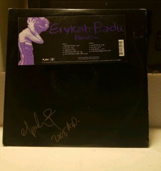 Erykah Badu Autograph Signed Baduizm Lp Og Pressing Rare