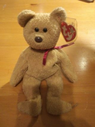 Ty Beanie Baby Curly Lmt Edition Rare Retired With Tags/tag Protector