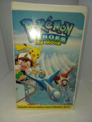 Pokemon - Heroes: The Movie (vhs,  2004) Demo Sample Tape Rare