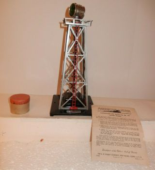 American Flyer Very,  Very Rare Black Base,  Red Ladder 769 Aircraft Beacon