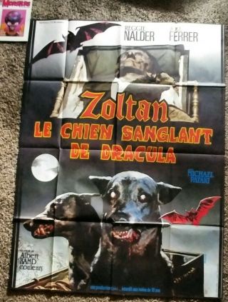 Zoltan Hound Of Dracula French Grande Poster 1977 Rare Dracula 